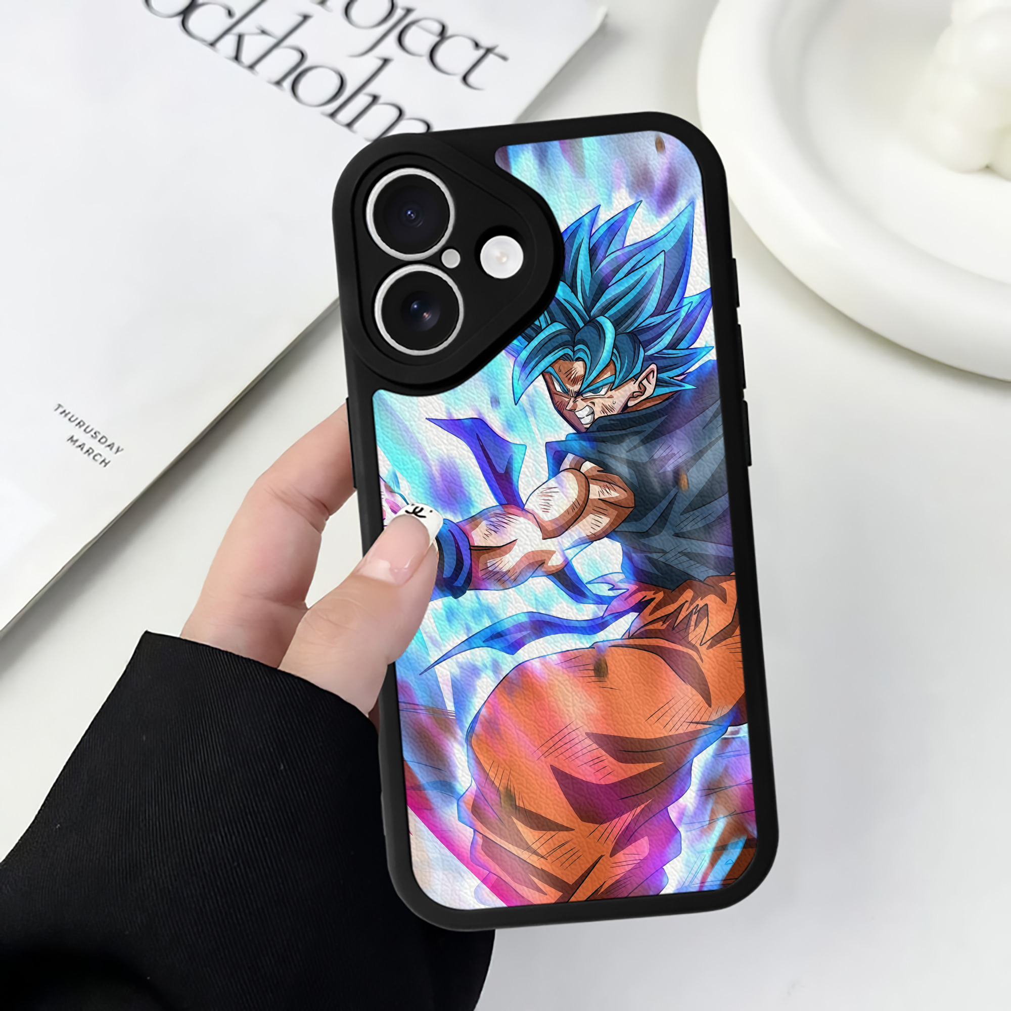 （画像用） ドラゴンボール DRAGON BALL 【iPhone 16シリーズ対応】シリコンスマホケース（レザー調） 材質：シリコン
